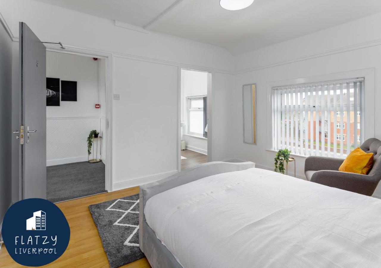 Flatzy - 6 Bed Oasis Close To Football Stadiums Liverpool Luaran gambar