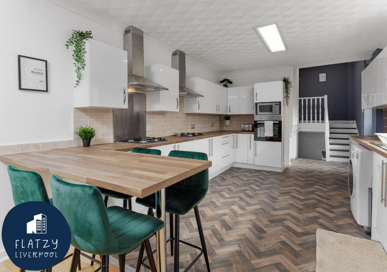 Flatzy - 6 Bed Oasis Close To Football Stadiums Liverpool Luaran gambar